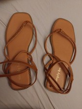 Brand New Extra Wide Fit 7EEE Womens Flipflop Sandles With Ankle Strap