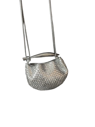 Bottega Veneta Sardine Mini Leather Silver Handle Bag