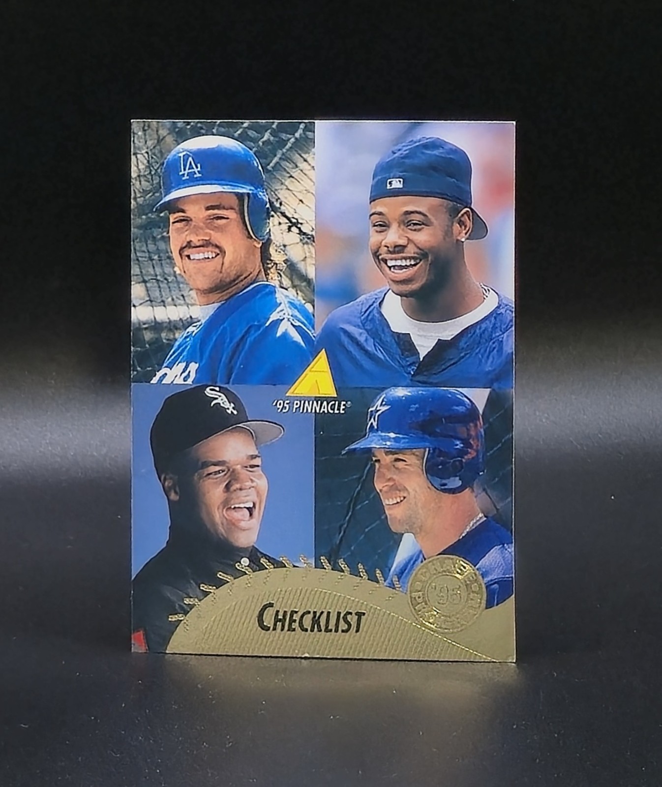 1995 Pinnacle KEN GRIFFEY JR, PIAZZA, THOMAS, BAGWELL Checklist Chase Card #450