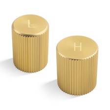 2PCS Car AC Low Pressure Port Cap & High Pressure Cap,Brass Cars AC Valve Cap...