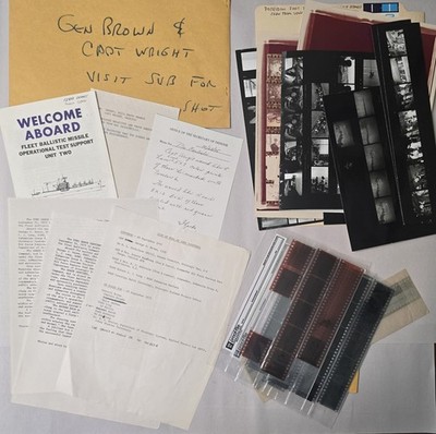 US Navy Photographer Estate Negatives (94) Poseidon Missile Test Submarine Visit