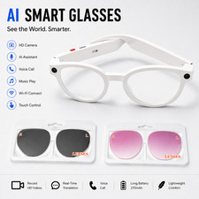 AI Smart Glasses ChatGPT Camera HD Video Real-Time Translation Image Recognition