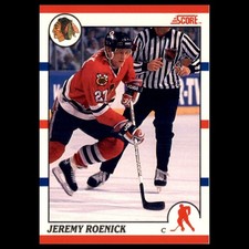 Jeremy Roenick Rookie #179 1990-91 Score Chicago Blackhawks Hockey Card NHL. rookie card picture