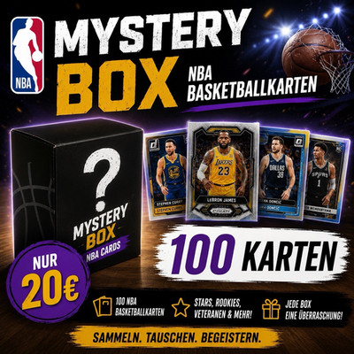 NBA Basketballkarten Mystery 100 Karten Stars & Rookies (Basketball, NBA)