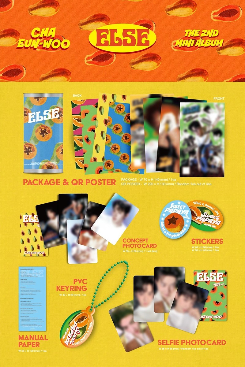 CHA EUN-WOO [ELSE] 2nd Mini Album KIWEE Ver/QR Poster+6 Photo Card