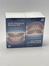 Oralhoe Soft Denture Reline Kit = Upper/Lower Gutta Percha Polyurethane 2 Pack
