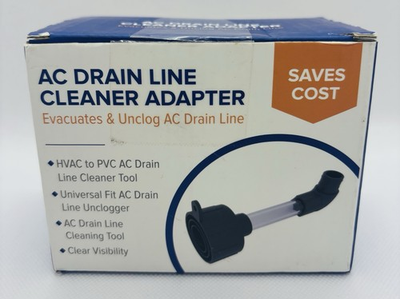 #ad HVAC to PVC AC Drain Line Cleaner Adapter Evacuate amp; Unclog Drain Line $8.50