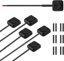 6 Pcs Momentary Push Button Switch ON Off 12V 24V Surface Mount Prewired Cables