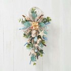 Coastal Shell Teardrop Swag with Ring