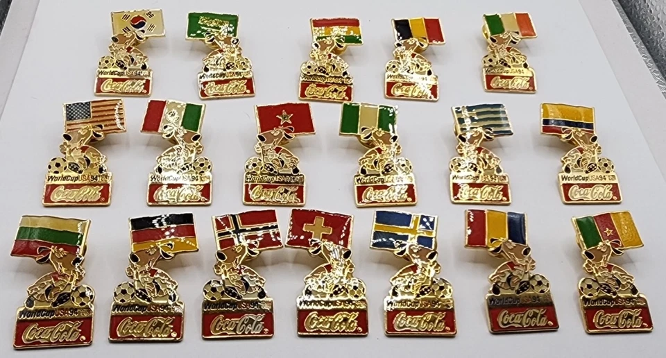 Coca Cola World Cup USA '94 Souvenir Lapel Pin Various Countries Your Choice - Image 2 of 4