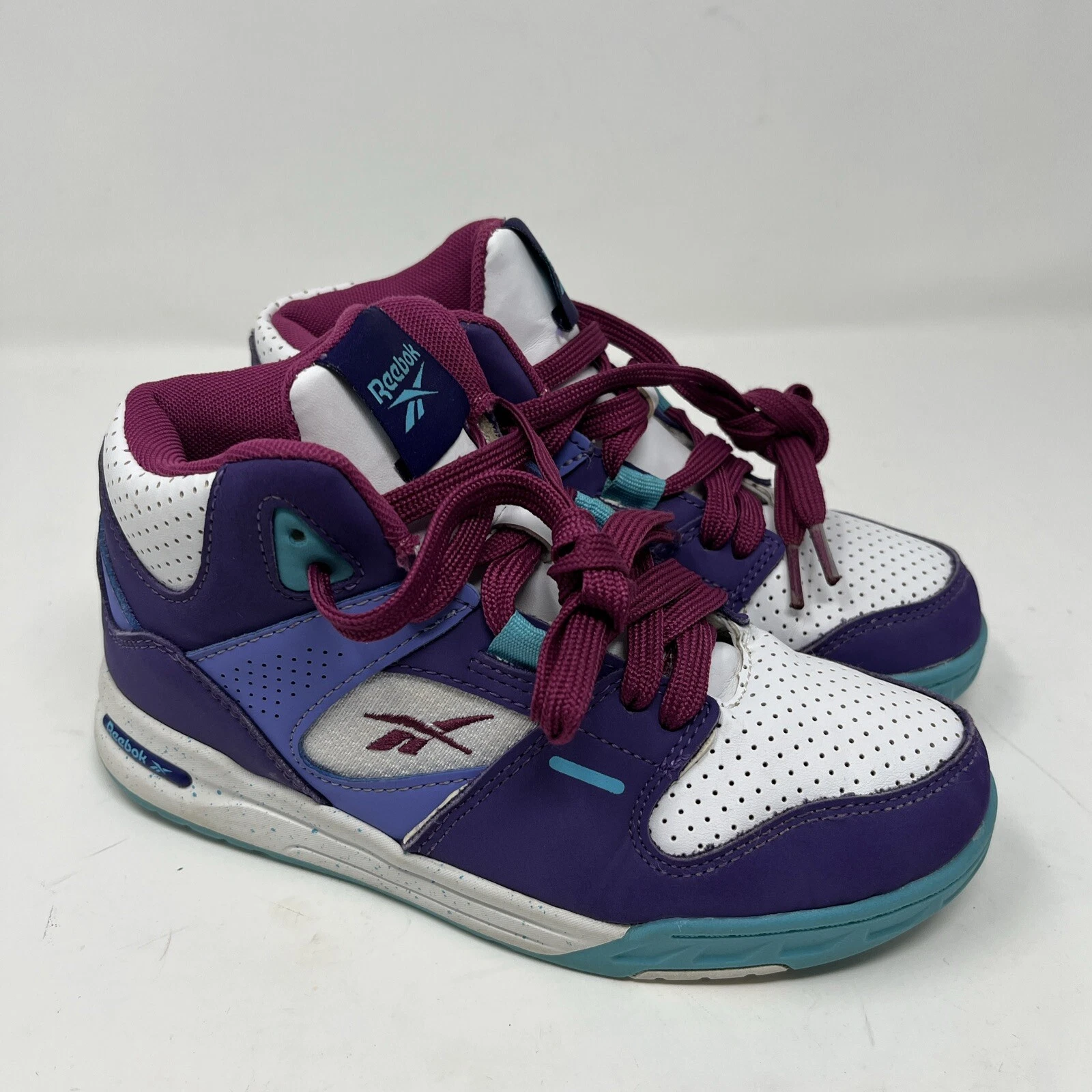 Scarpe da ginnastica Reebok classiche da ragazza alte scarpe da bambino taglia US 3 giovani 2 5 UK viola