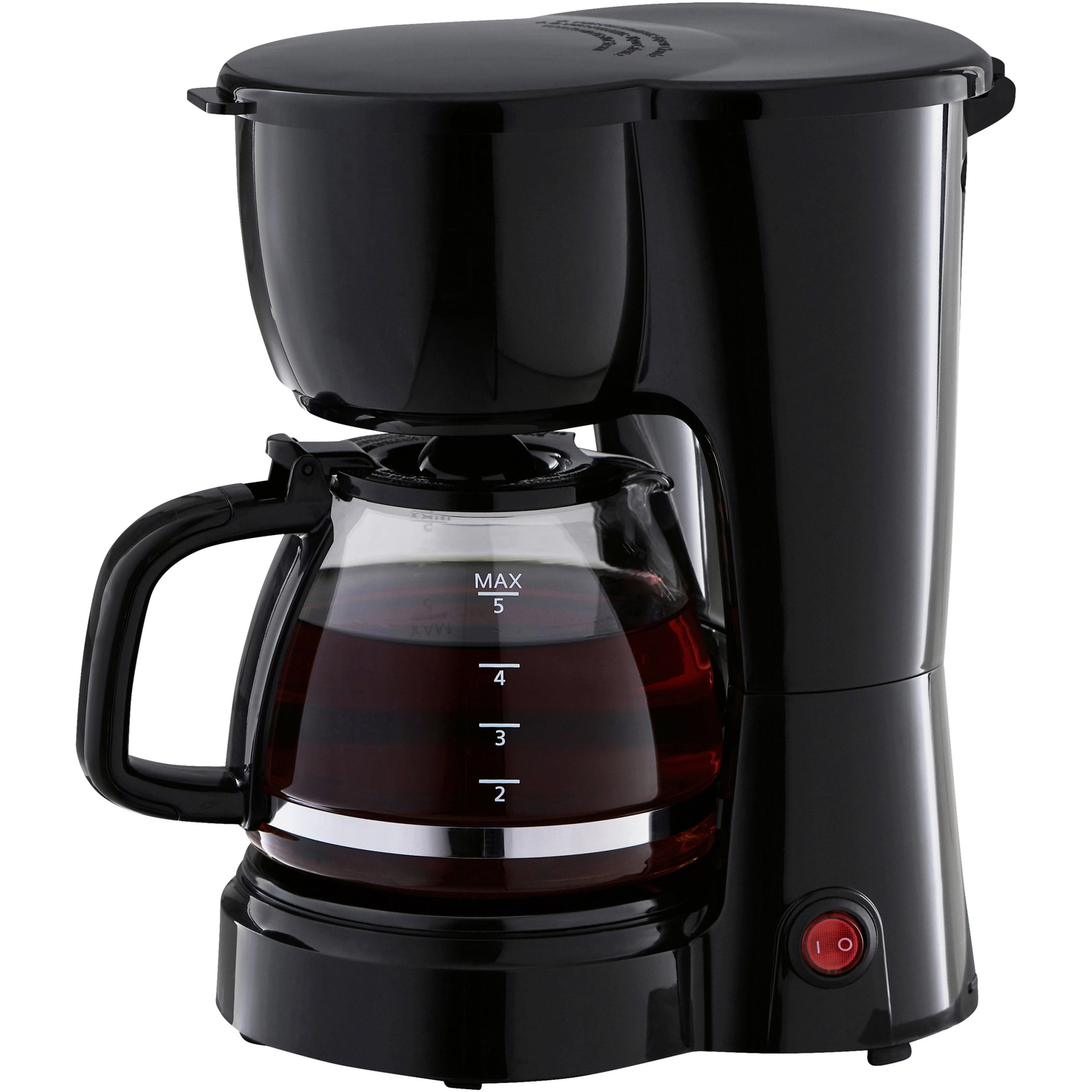 Mainstays Black 5-Cup Drip Coffee Maker, New