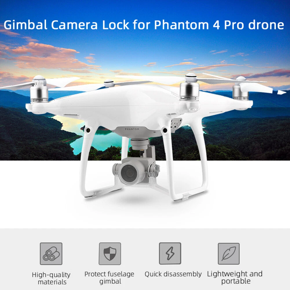 For DJI Phantom 4 Pro Drone Gimbal Stabilizer Lock Camera Lens Cover Transparent