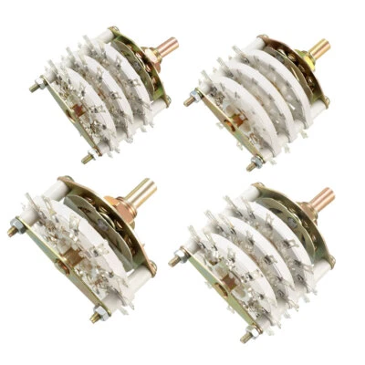 UXCELL 3P3T 3P6T 3P9T 3P11T 3 Pole 3-11 Position Band Channel Rotary Switch Selector