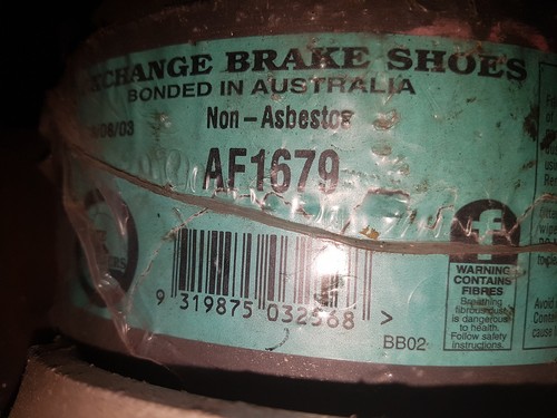 BRAKE SHOES N1679 fits HYUNDAI EXCEL X1 1989-91, S COUPE ('S' COUPE) REAR - Picture 2 of 3
