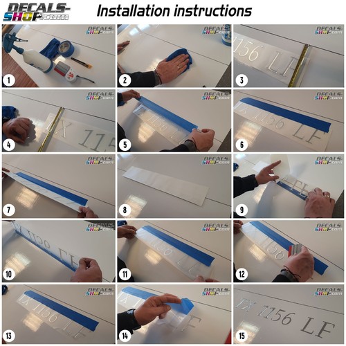 AB Inflatables Matching Font Boat Raised Registration Numbers 3" height set of 2 - Picture 2 of 11