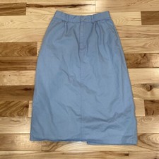 ll Bean Light Blue Skirt Size 6 Vintage