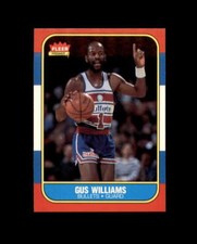 1986-87 Fleer #124 Gus Williams MINT Bullets Break 10