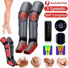 Electric Heated Leg Brace Massager Air Compression Circul ti n R l x Adjustable