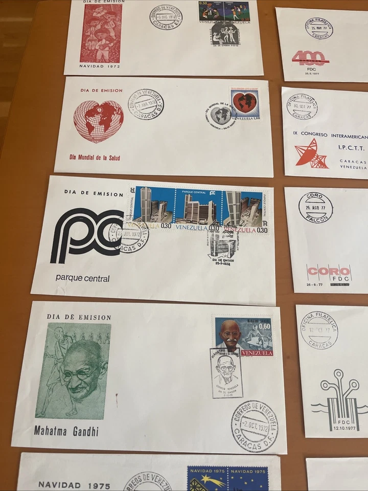 VENEZUELA 1972,1975,1977, First Day 14 Covers, XF Condition, See Photos - Image 2 of 4