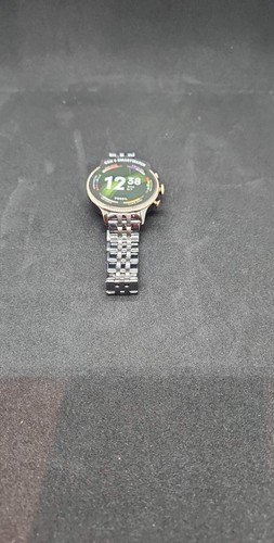 Montre Connectée Fossil Gen 6 Boîtier 42mm avec Bracelet Maillon - Acier Inoxydable Gunmetal... - Photo 2 sur 4