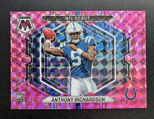 2023 Mosaic Anthony Richardson NFL Debut Rookie Camo Pink Prizm RC #ND-5 Colts