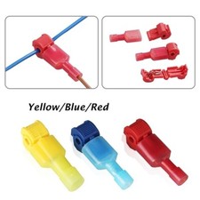120pcs Insulated 22-10 AWG T-Taps Quick Splice Wire Terminal Connector Combo Kit