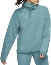 Nike Fleece Therma Fleece Cowl Cozy Pullover Sweater Teal Women's Size XS