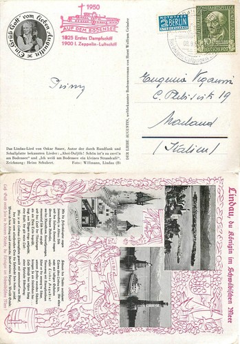 2 - Germany, Federal Republic - 10 Cent Charity + Special Cancellation, 1950