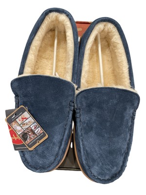 Lamo Harrison Men's Slippers Moccasin Navy Blue Size 12