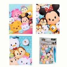 Disney Tsum Tsum School 3 File Portfolios Folders 1 Journal Notebook Pen Set