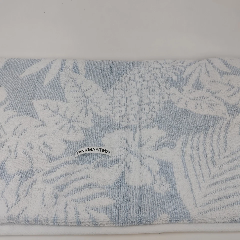 6 piezas Tommy Bahama (2) toallas de baño y (2) de mano y (2) punta trópicos flores azules blancas Foto 4 de 4