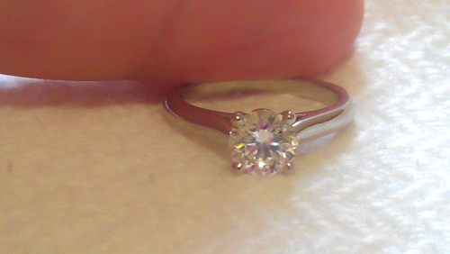 100% Authentic Cartier Platinum .73 Carat Diamond Engagement Ring - Picture 8 of 11