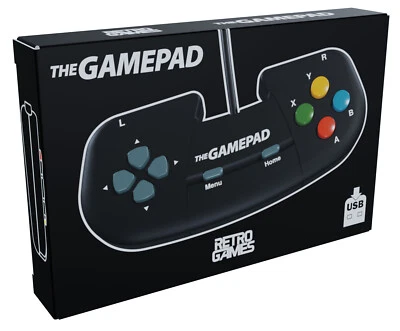 RETRO GAMES, PLAION SOFTWARE THEGAMEPAD (Black) - THEC64 THEA500 Mini, THE SPECTRUM, PC Mac & mehr