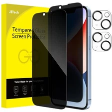 Privacy Full Coverage Screen Protector for iPhone 14 Plus 6.7-Inch, 2-Pack