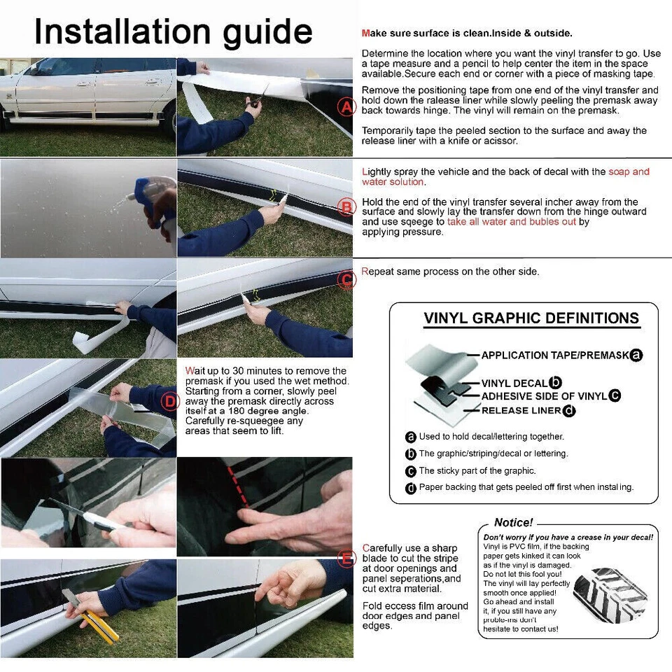 Para Dodge RAM 1500 2500 Negro Brillante Camión Deportivo Cama Lateral Calcomanía Adhesiva Raya Foto 3 de 3