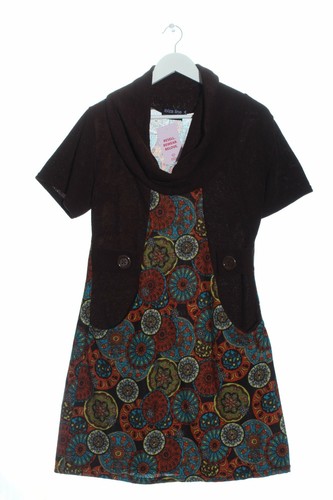 UTERQüE Robe en maille tricotées Dames T 40 bleu style décontracté