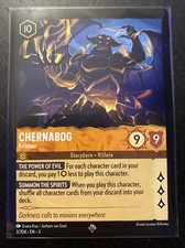 Chernabog - Evildoer 3/204 Super Rare Into the Inklands Disney Lorcana TCG