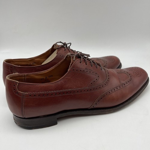 BROOKS ENGLISH BROOKS BROTHERS Oxford Wingtip Shoes Made In ENGLAND Size 44 B - Picture 2 of 10