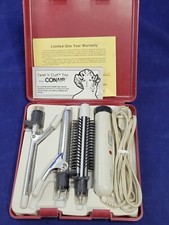 Vintage CONAIR TWIST'N CURL TRIO Curling Iron Brush and Case.