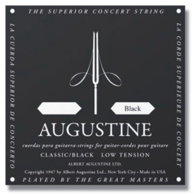 Augustine CLASSIC Black Label Konzertgitarre EINZELSAITEN E, A, D, G, B, E