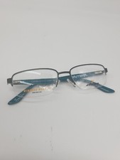 Cantera REPLAY GUN 51-16-135 Gunmetal Metal Half Rim Eyeglasses Frame LT23684717