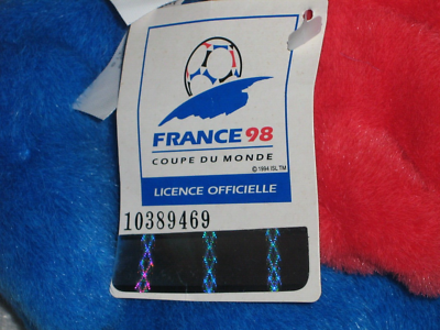 Footix 1998 France 98 World Cup Plush 11