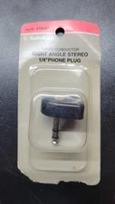 NOS Radioshack 274-267 Three Conductor Right Angle Stereo 1/4" Phone Plug