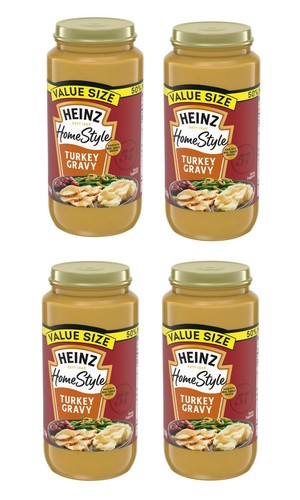 Heinz HomeStyle Turkey Gravy, 4-Pack Value Size, 18 oz Jars – Made w/Real Turkey - Picture 24 of 24