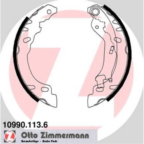 Zimmermann Bremsbackensatz Bremsbacken Hinten FüR Fiat 500 C 312_ Ford KA RU8-image