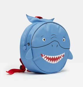 red shark backpack