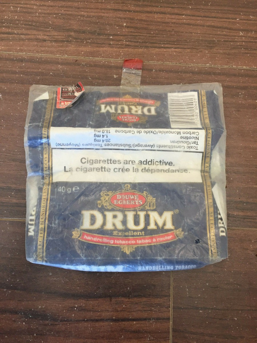 Empty Vintage Drum Handrolling Tobacco Pouch