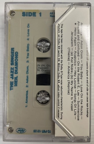 Neil Diamond The Jazz Singer Soundtrack Cassette Tape TC-PST-12120 Capitol 1980 - Picture 10 of 24