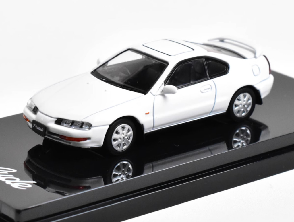 Hobby Japan 1:64 White Prelude Early Coupe Sports Model Diecast